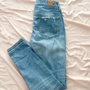 AE distressed boyfriend jeans